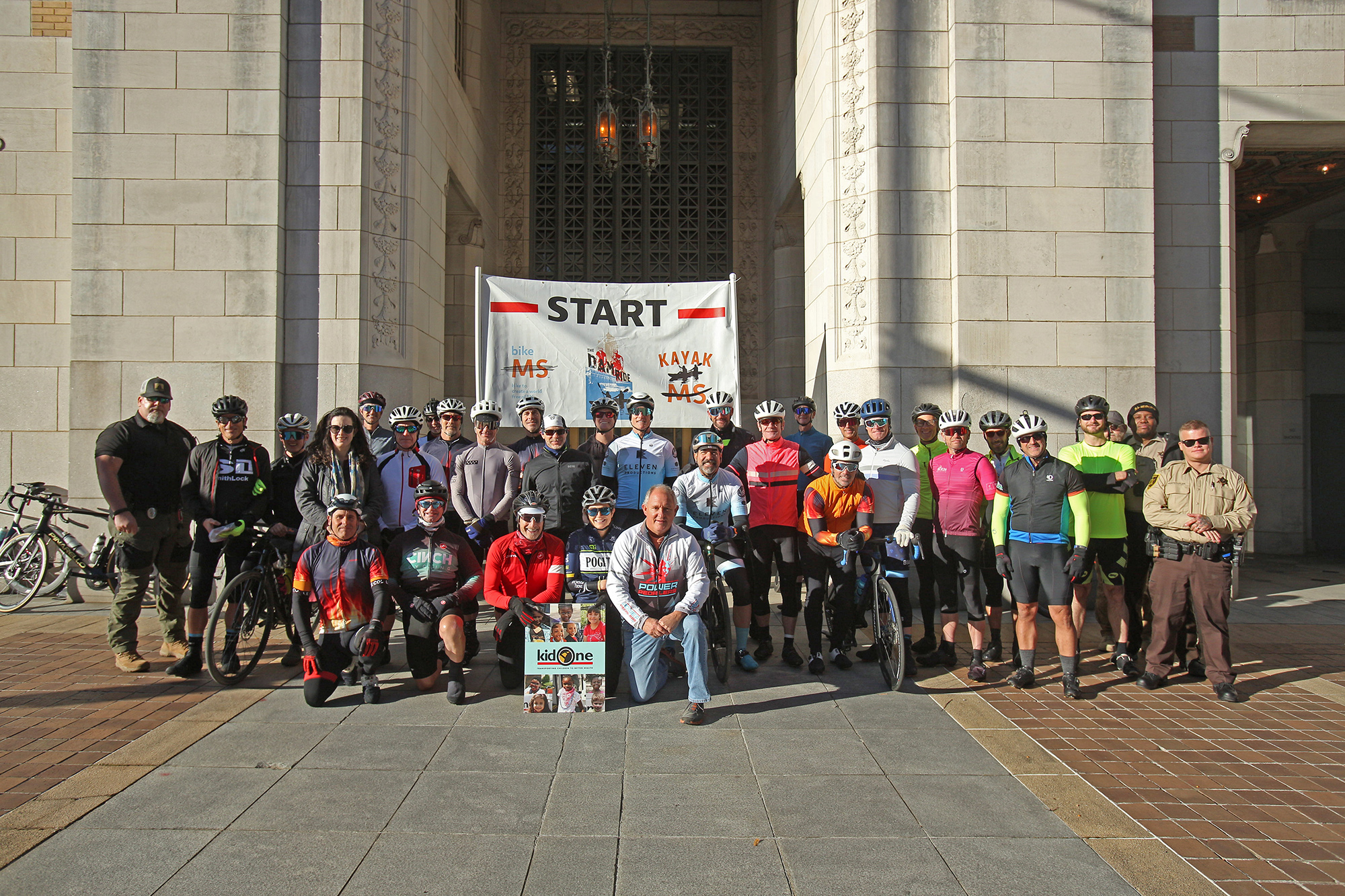 Participants in the 2023 Dam Ride.