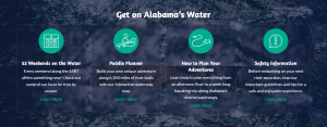 Alabama Scenic River Trail website detail.