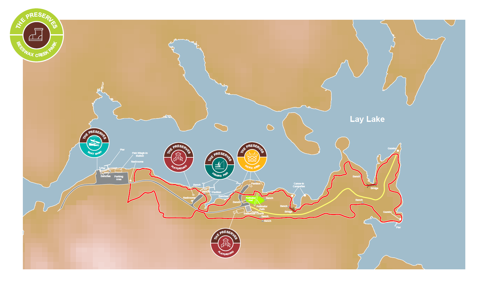 Beeswax Trail Map Beeswax Trail Map