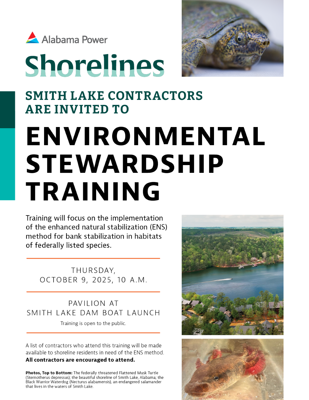 Smith Lake Contractor Event Flyer