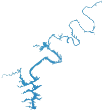 lake neely henry map H Neely Henry Alabama Power Shorelines lake neely henry map