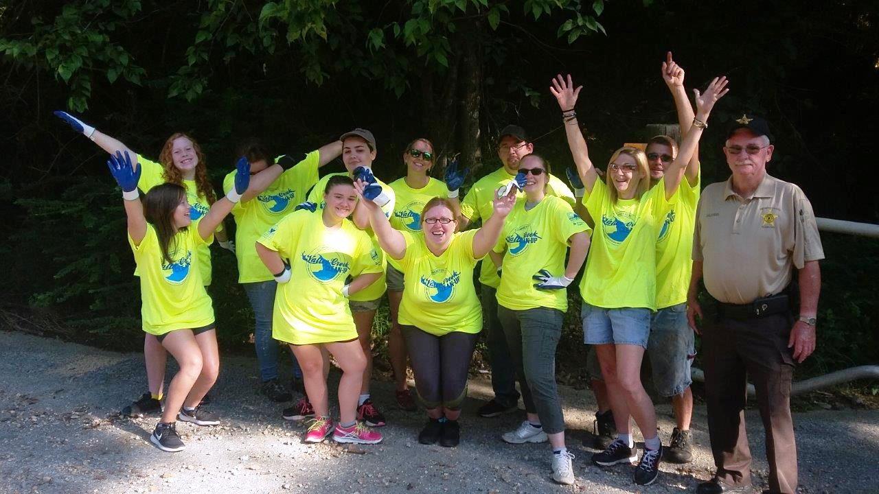 The summer cleanup along Valley Creek kicks off the Renew Our Rivers fall calendar. (Jefferson County Department of Health)